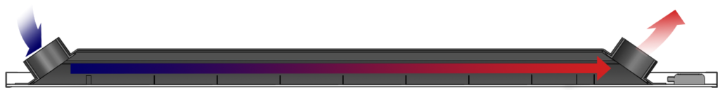 schéma d'une coupe de panneau solaire