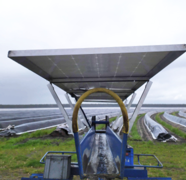 kit solaire machine récolte asperges