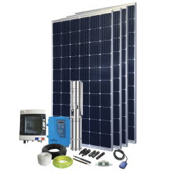 Kit pompe solaire immergée 600W pour abreuvement